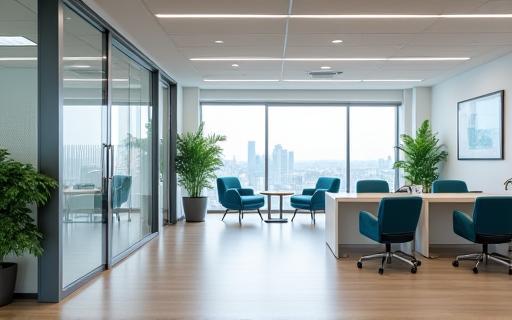 Modern office interior of Zenith Audio Solutions